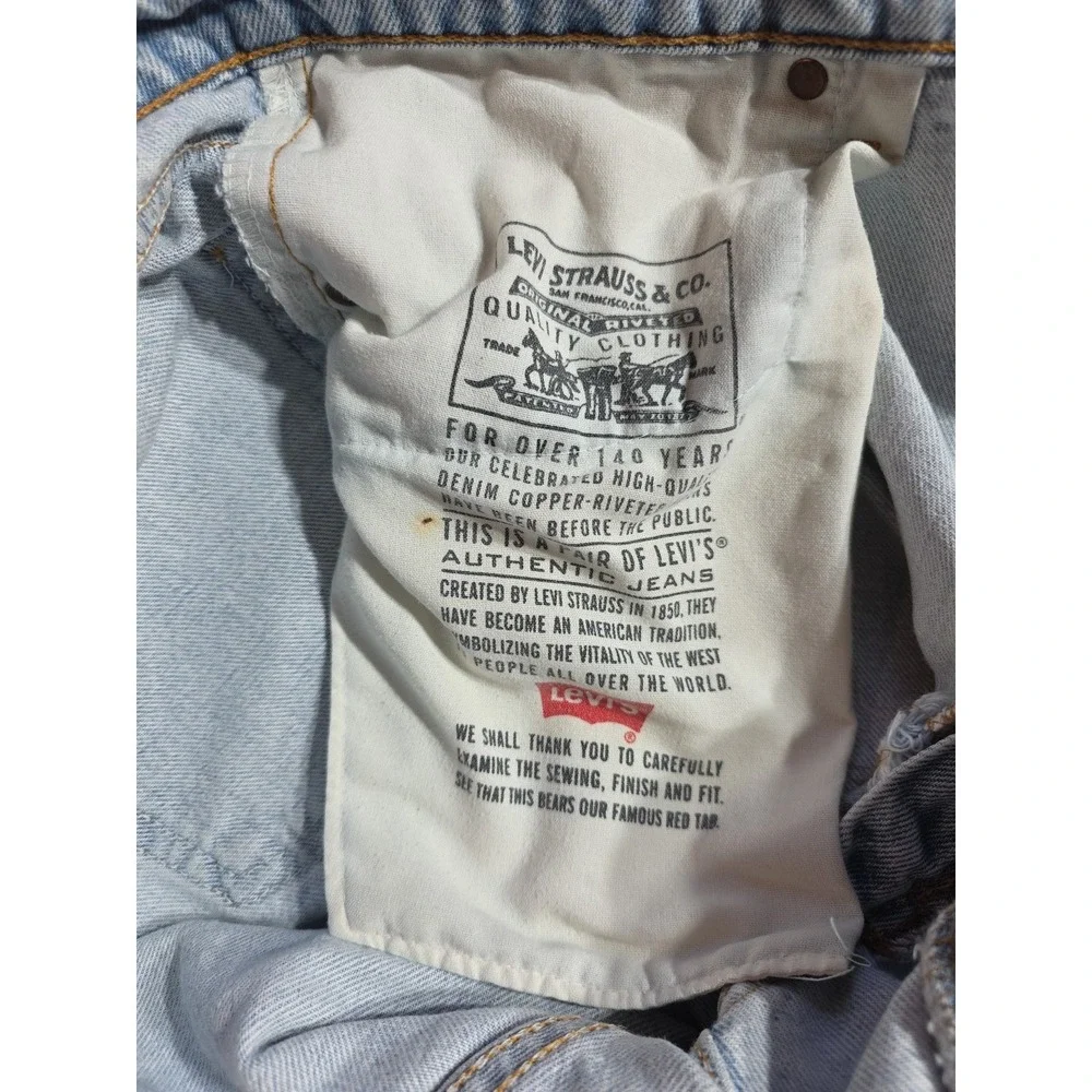 Vtg Levis 550 Jeans Mens 36x32 Blue Denim Red Tab Relaxed Light Wash‎ Y2K